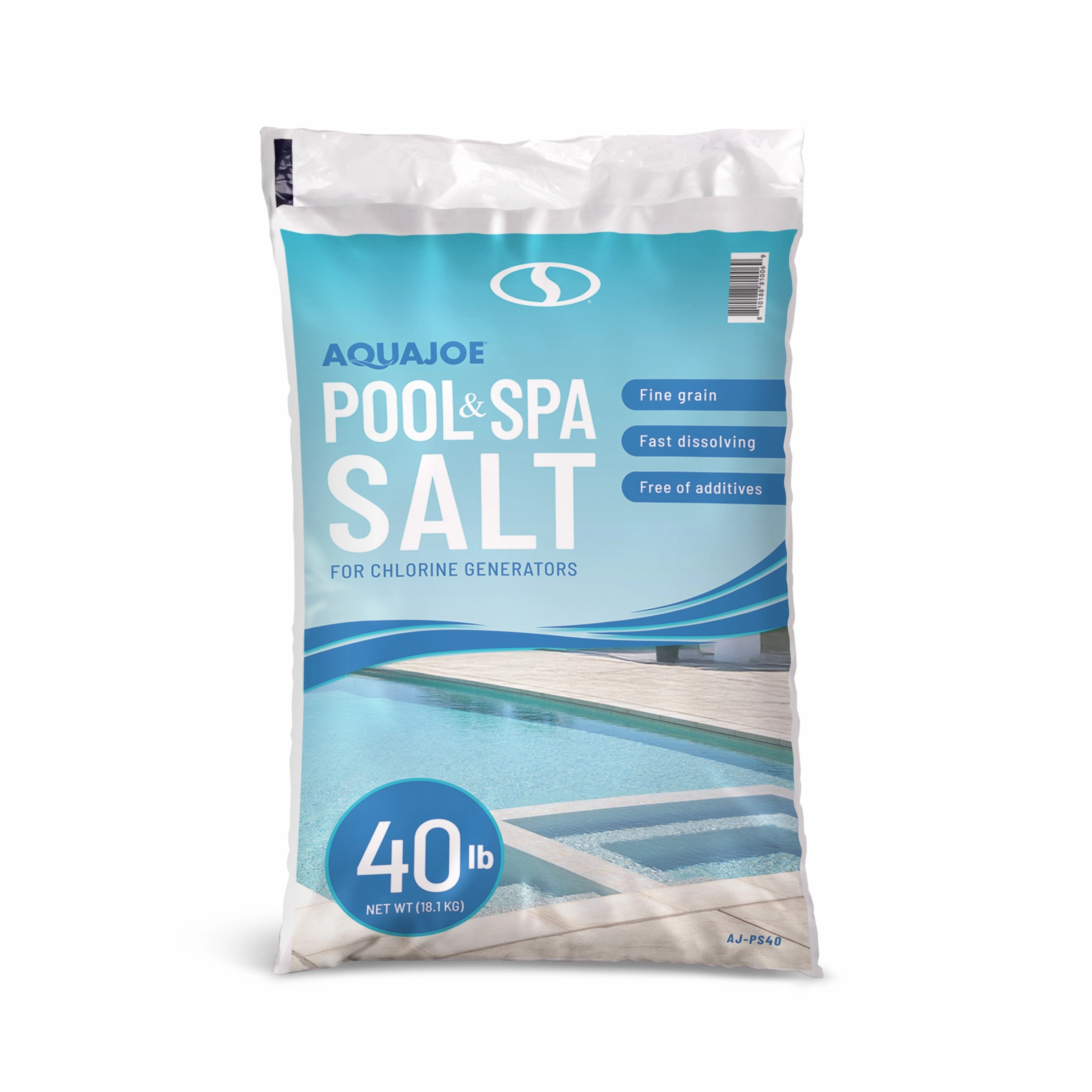 Aqua Joe AJ-PS40 Pool   Spa Salt | For Chlorine Generators | Fast Dissolving | 40-Lb. Bag