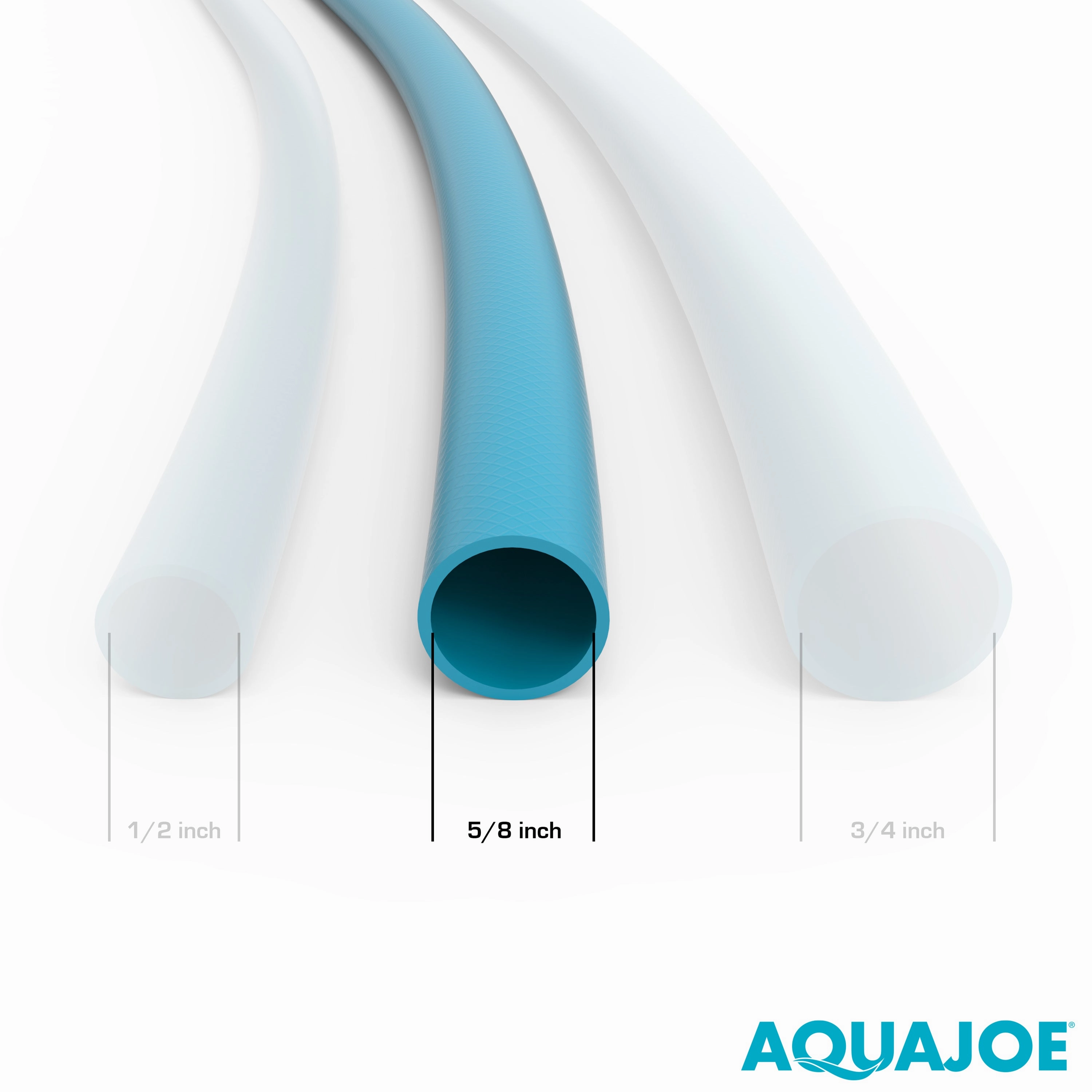 Aqua Joe Fiberjacket Brass Hose Nozzle Bundle | Includes 100-Foot Fiberjacket Hose and Brass Nozzles