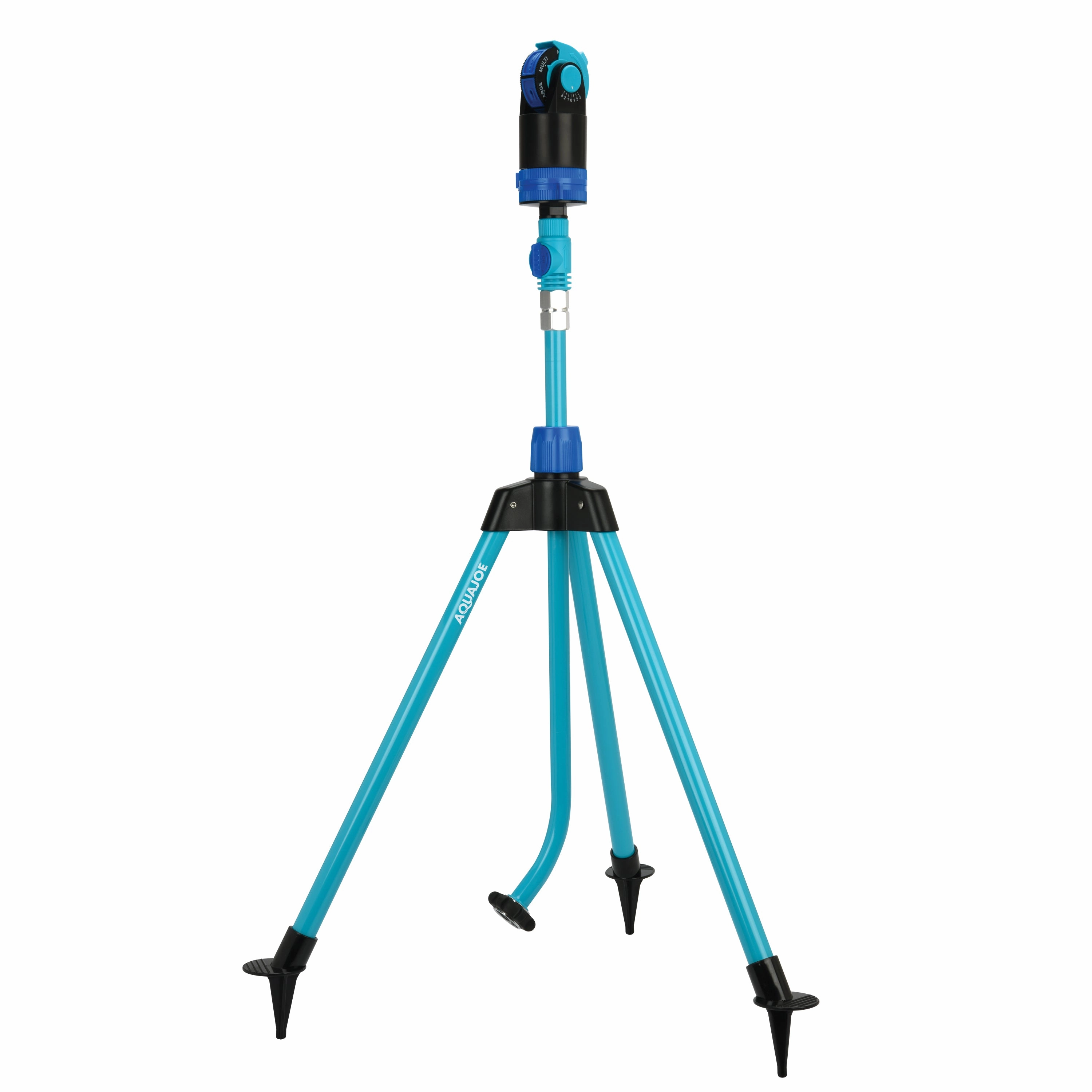 Aqua Joe Indestructible Watering Bundle | Includes Heavy Duty Stainless Steel Hose. Indestructible Multi-Function Nozzle. and Indestructible Tripod Sprinkler