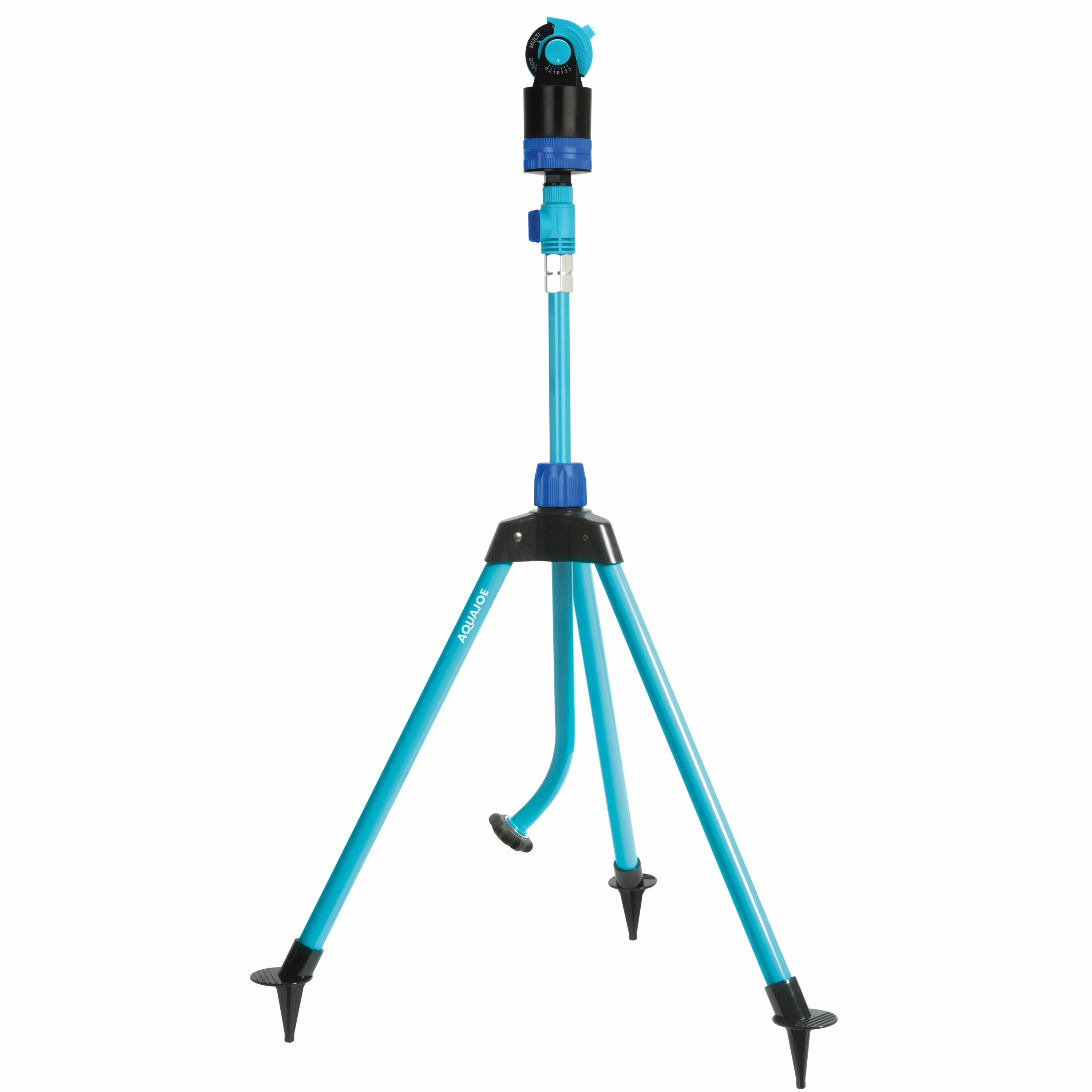 Aqua Joe Indestructible Watering Bundle | Includes Heavy Duty Stainless Steel Hose. Indestructible Multi-Function Nozzle. and Indestructible Tripod Sprinkler