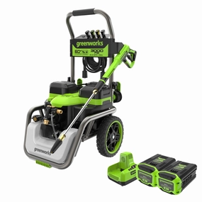 Corded/60V 3000-PSI 2.0 GPM Electric Pressure Washer w/ (2) 5.0Ah Batteries & Dual-Port Charger