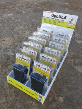 Counter-top display tray for holding 12 x UpLULA loader