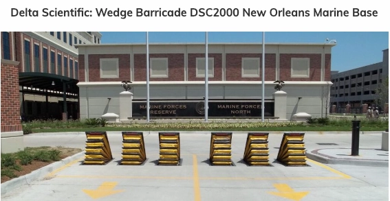 DSC2000 Wedge Barricade  K-12 Crash Rated Barrier