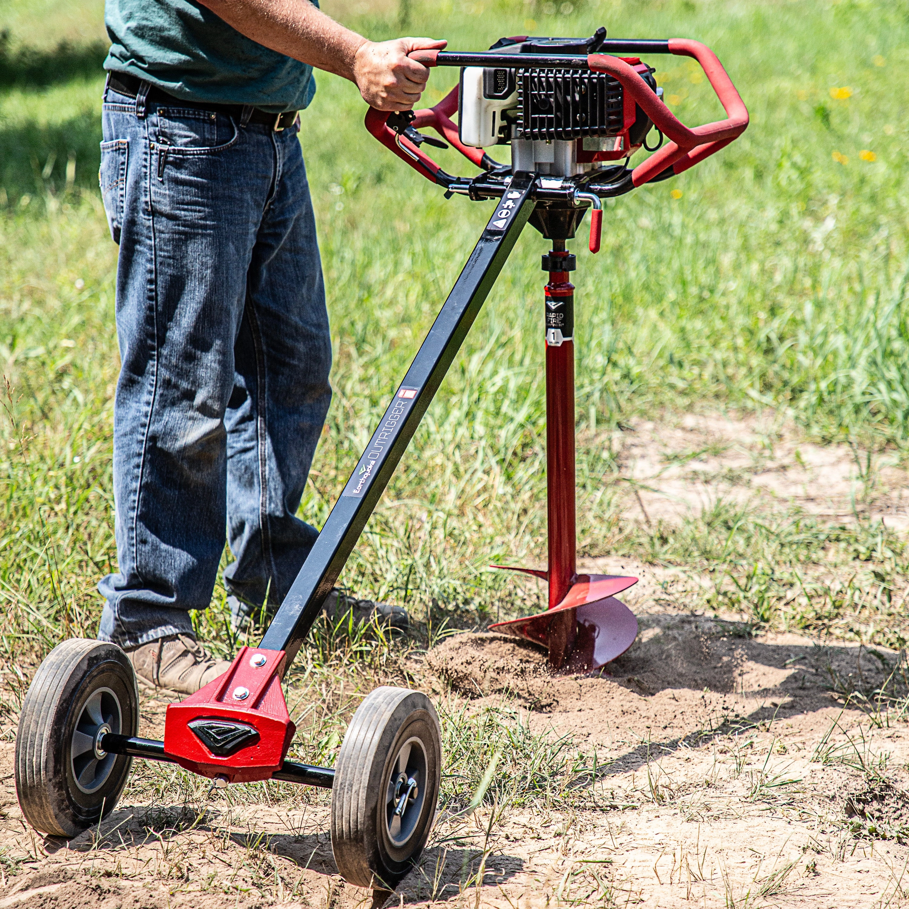 Dually Earth Auger & Outrigger Combo