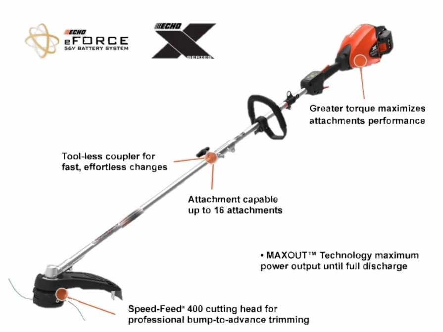 ECHO DPAS-2600SBC1 56V Cordless PRO PAS Trimmer