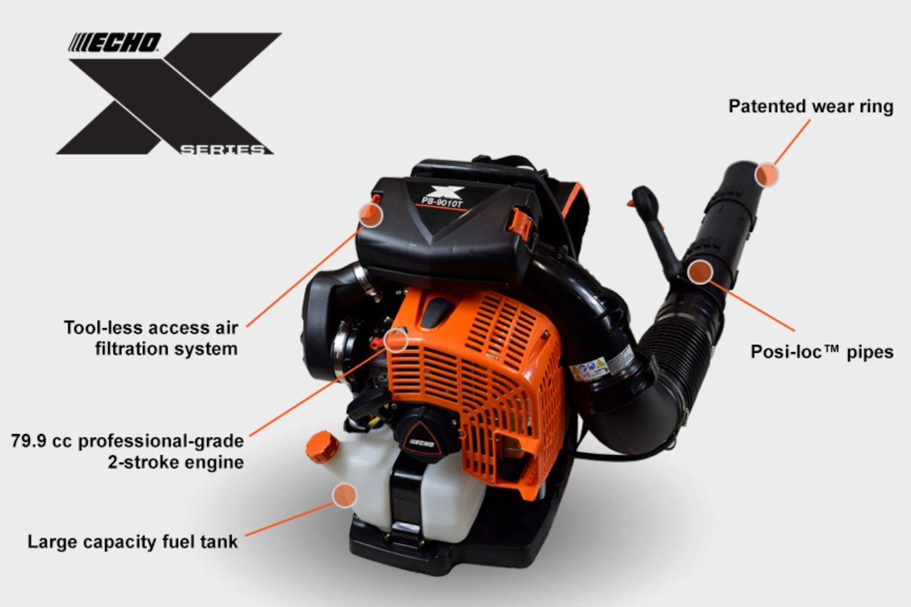ECHO PB-9010T Backpack Blower with Tube-Mounted Throttle