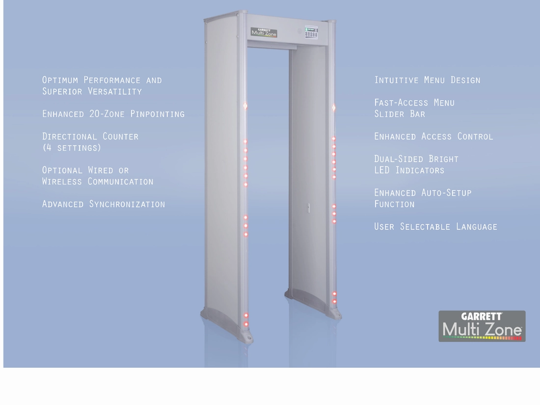 Garrett Metal Detectors - MZ 6100? Walk-Through Metal Detector