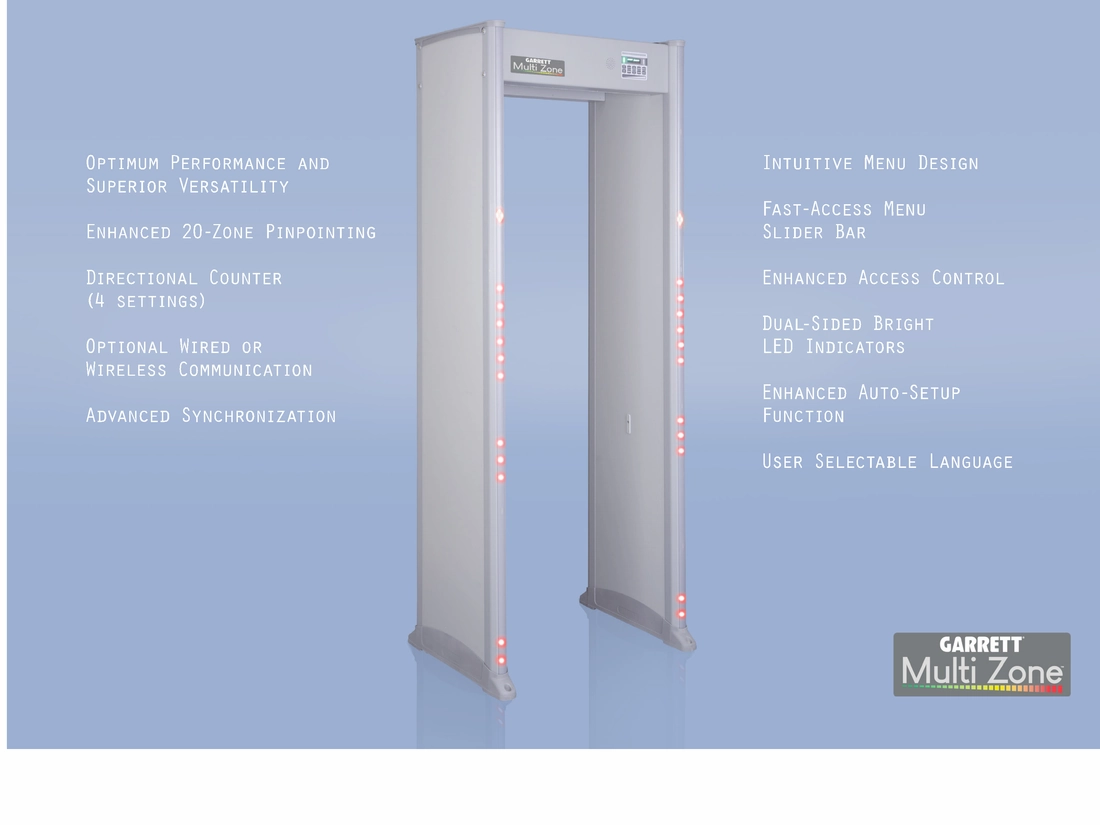 Garrett Metal Detectors - MZ 6100? Walk-Through Metal Detector