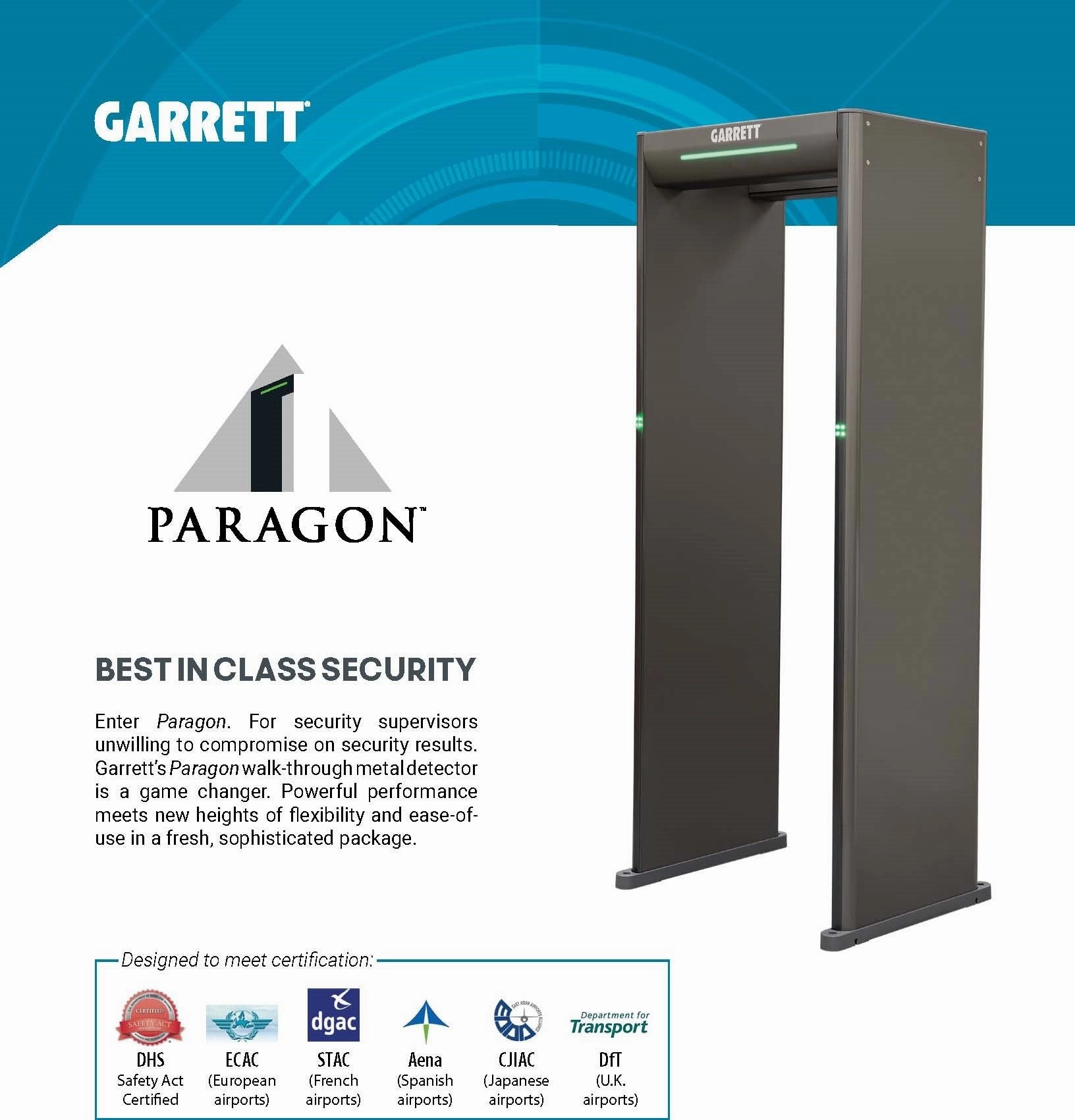 Garrett Paragon ADA - ADA 32.5 clearance IP65  # 1172003