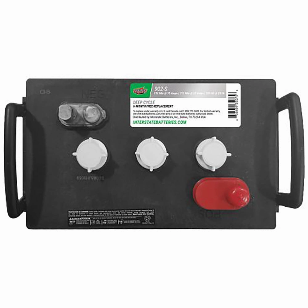 Interstate 902-S Flooded Commercial 6 Volt Battery (Group 902) CORE FEE Included!