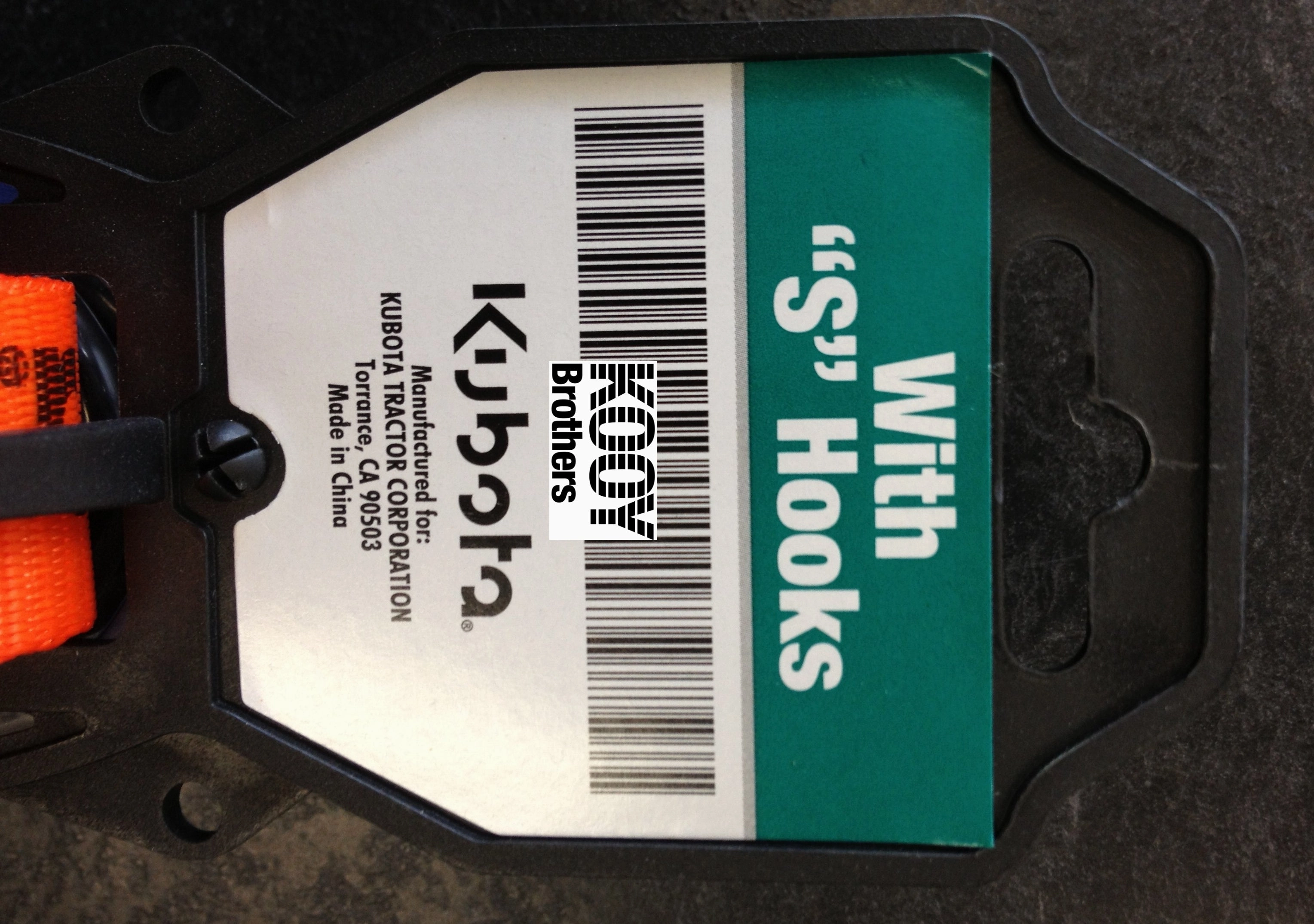 Kubota 16' Ratchet Tie Down Strap