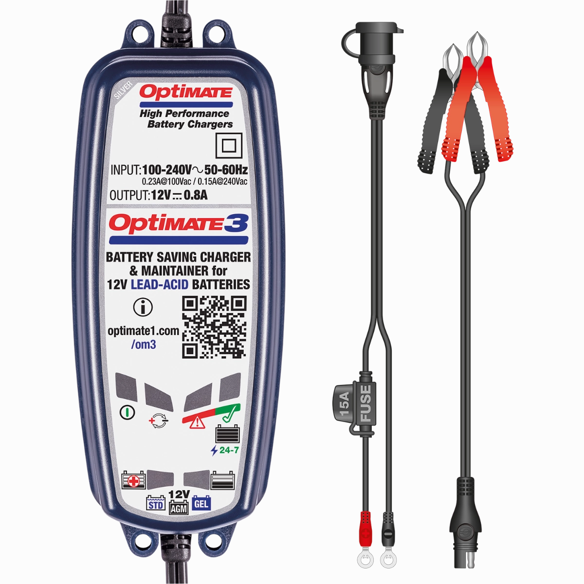 OPTIMATE 3 - 7 Step Ampmatic Charger