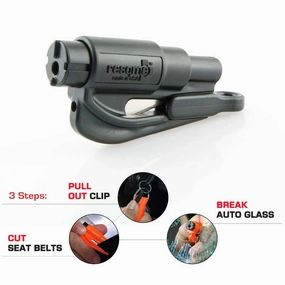 Rapid Assault Tools RSC2 Resqme Seatbelt Cutter & Window Breaker Break Rake Tools