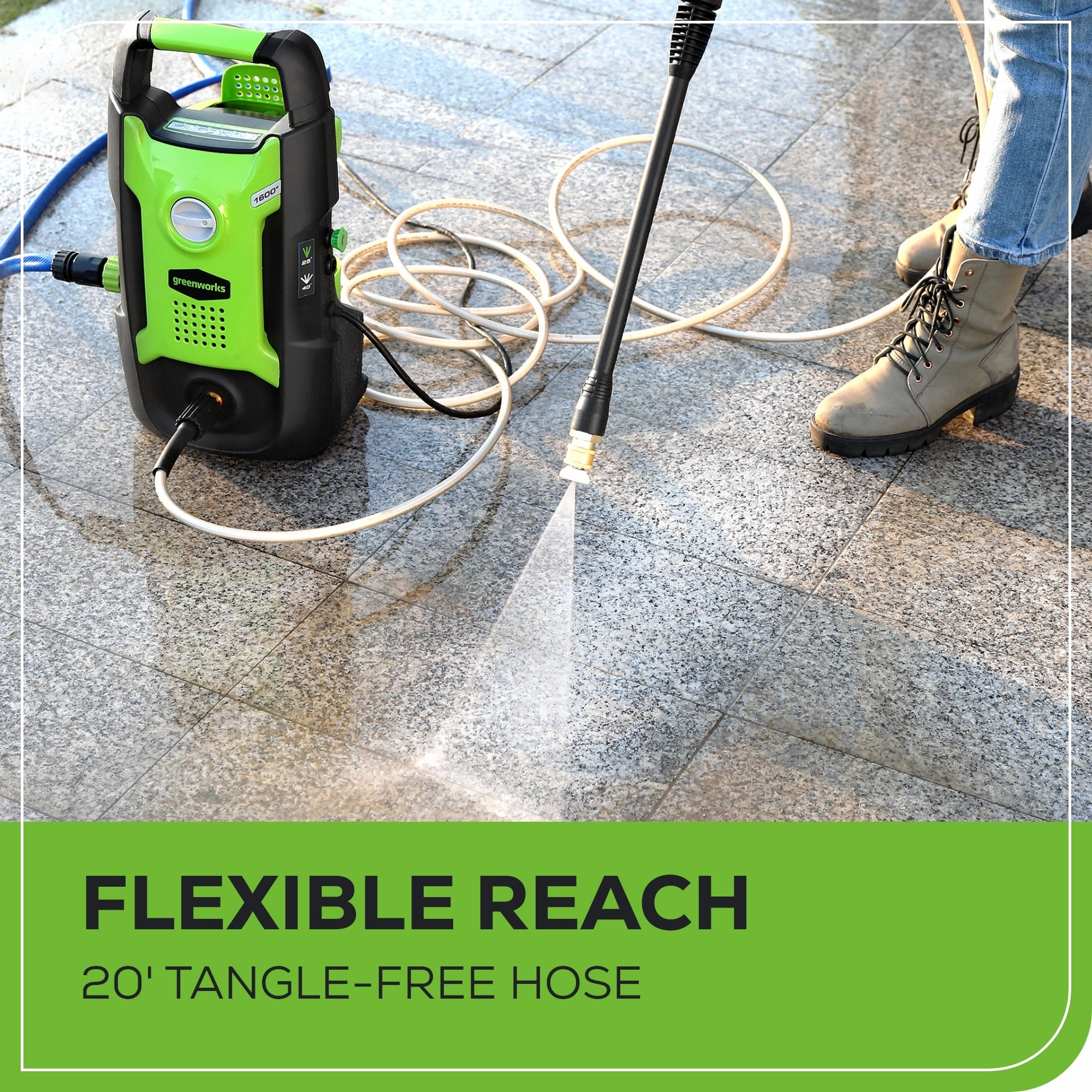 RENEWED 1600 PSI 1.2 GPM Electric Pressure Washer