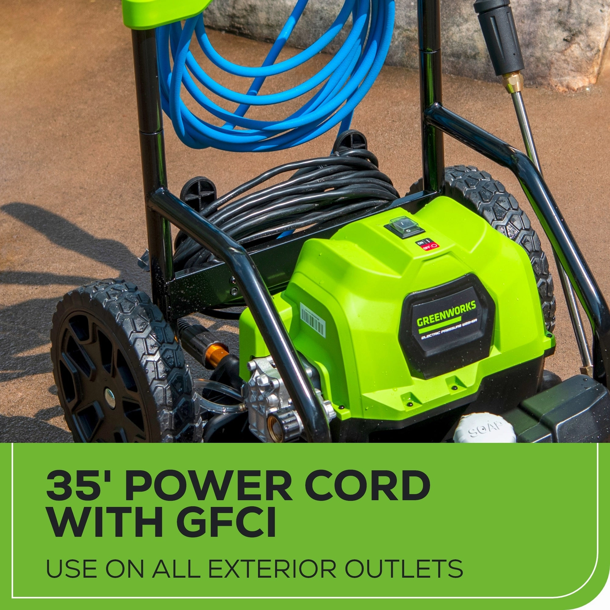 RENEWED 2000 PSI 1.2 GPM Cold Water Electric Pressure Washer w/ 12 Surface Cleaner and Premium Foam Cannon