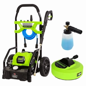 RENEWED 2000 PSI 1.2 GPM Cold Water Electric Pressure Washer w/ 12 Surface Cleaner and Premium Foam Cannon