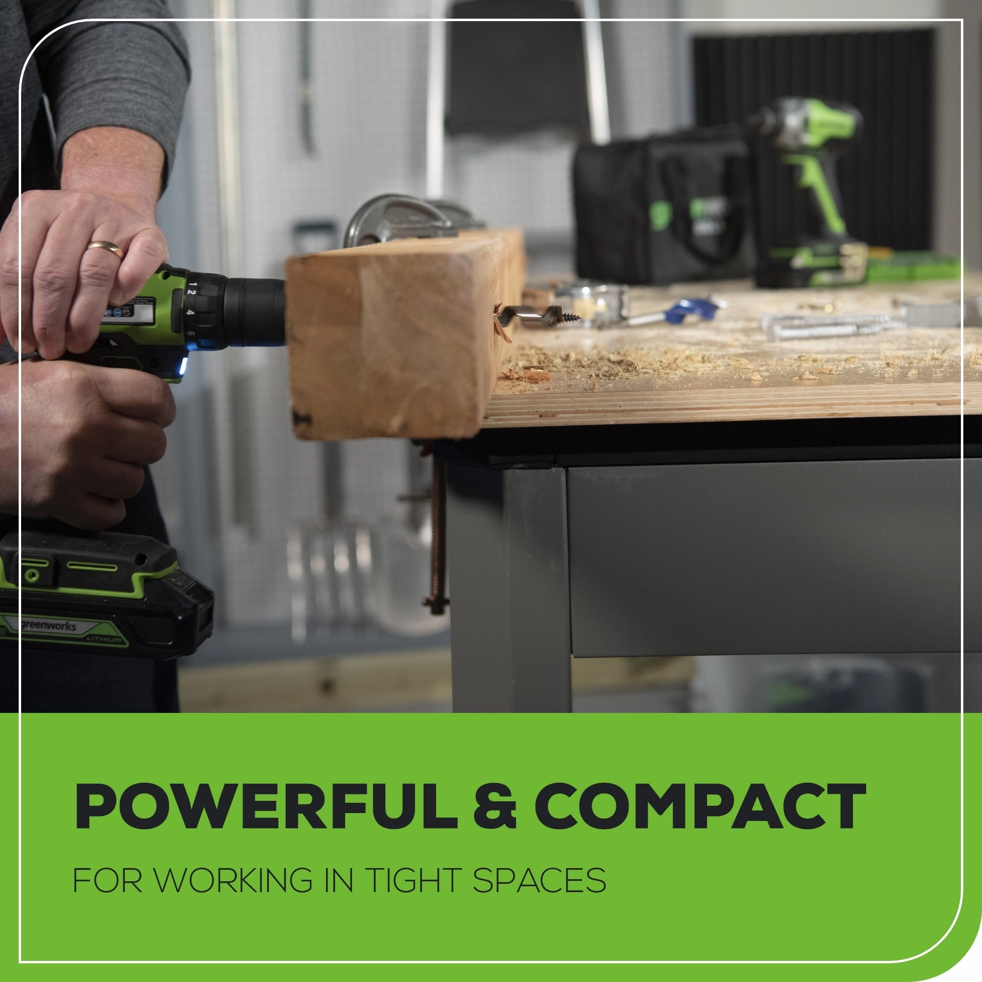 RENEWED 24V Brushless 1/2 Drill / Driver. 1/4 Hex Impact Driver. 8 pcs Bit Set & Bag Kit w/ (2) 2.0Ah Batteries & Charger