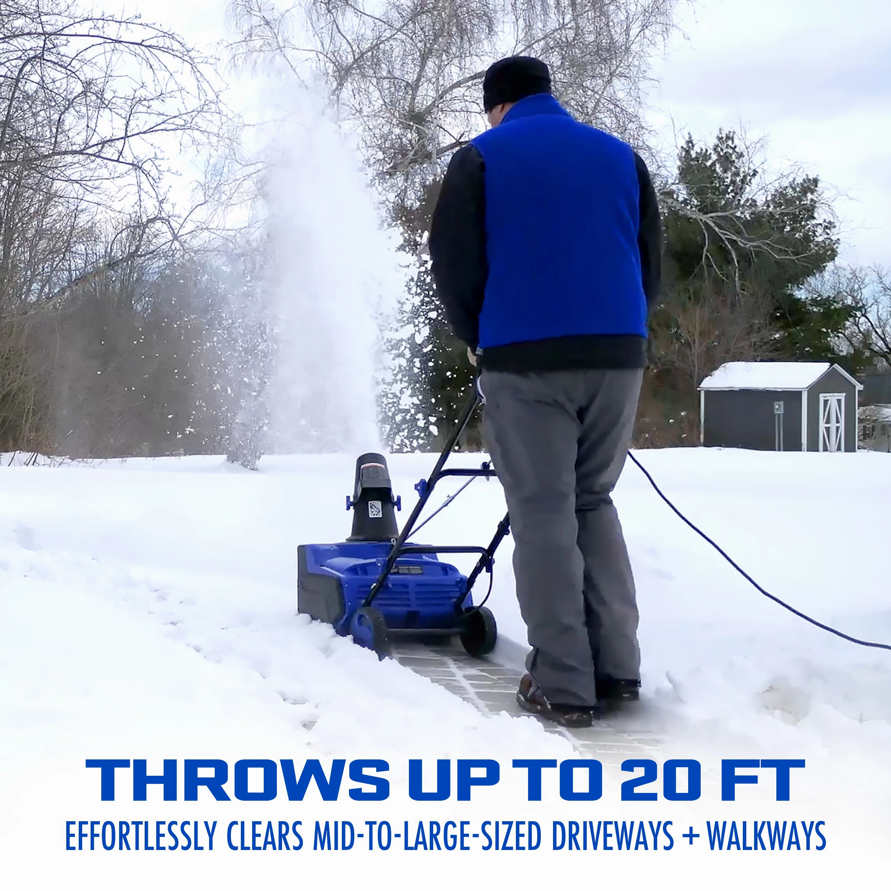 Snow Joe SJ618E Electric Walk-Behind Single-Stage Snow Blower | 18-inch | 13-amp