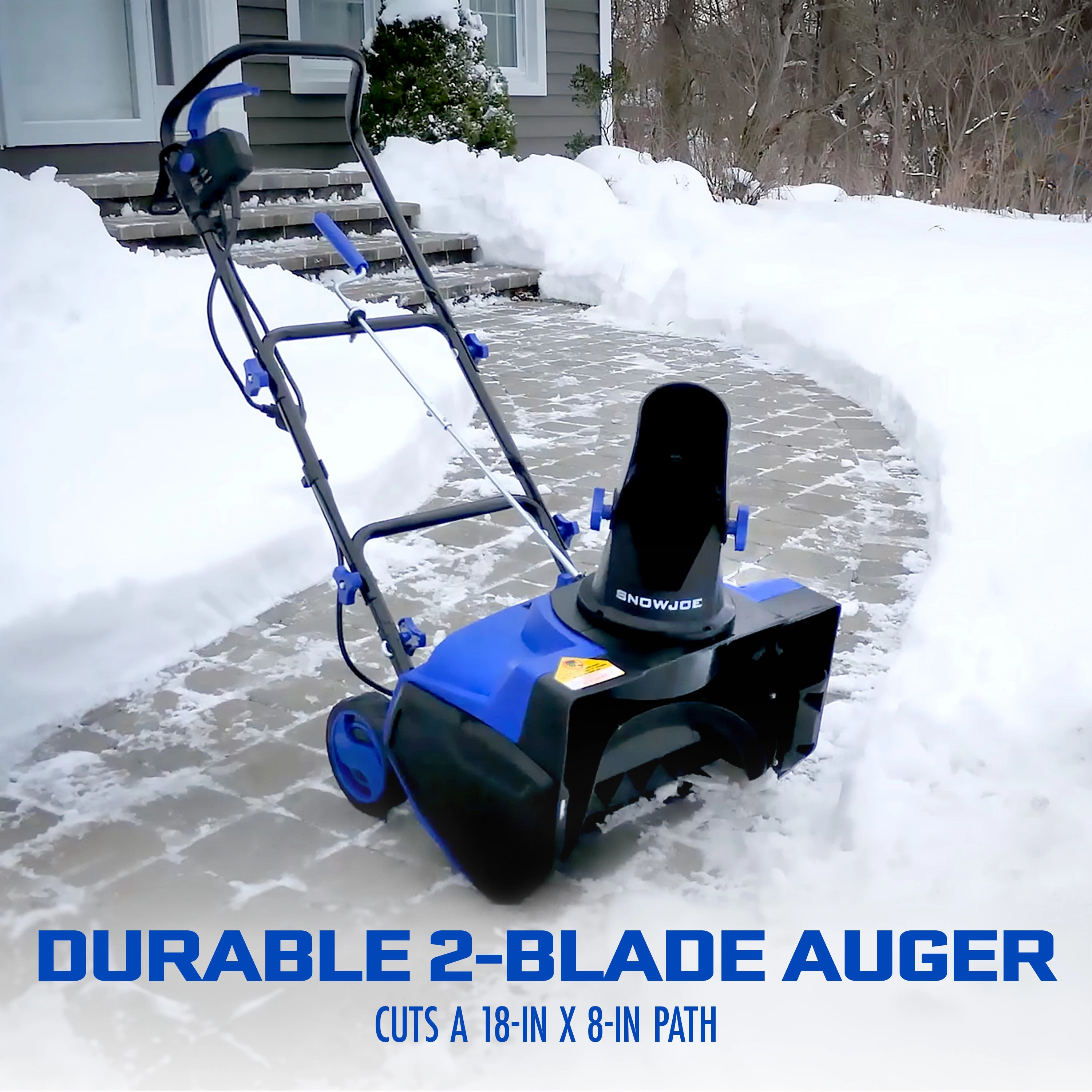 Snow Joe SJ618E Electric Walk-Behind Single-Stage Snow Blower | 18-inch | 13-amp