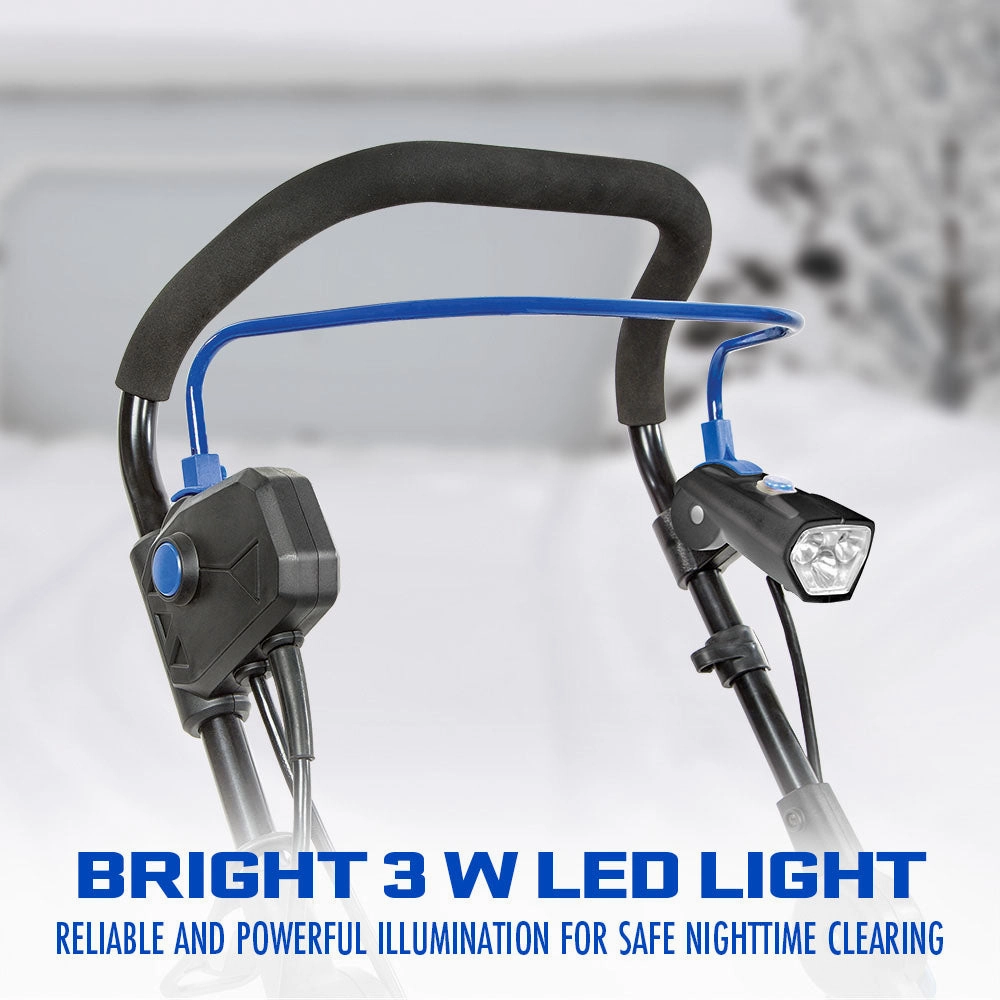 Snow Joe SJ625E Electric Walk-Behind Single-Stage Snow Blower | 21-inch | 15-amp | Directional Chute Control | LED Light