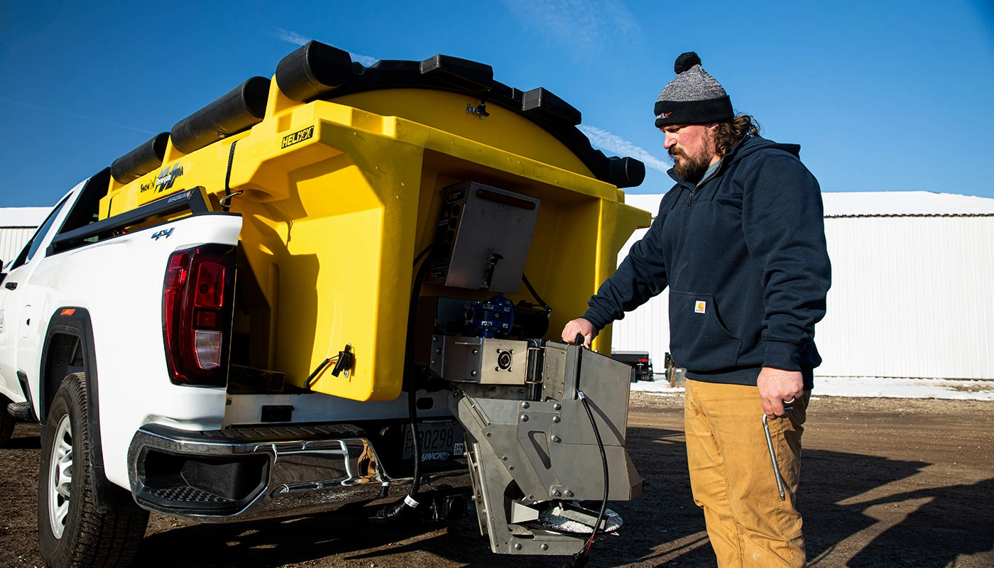 SnowEx Renegade Poly Hopper Spreaders
