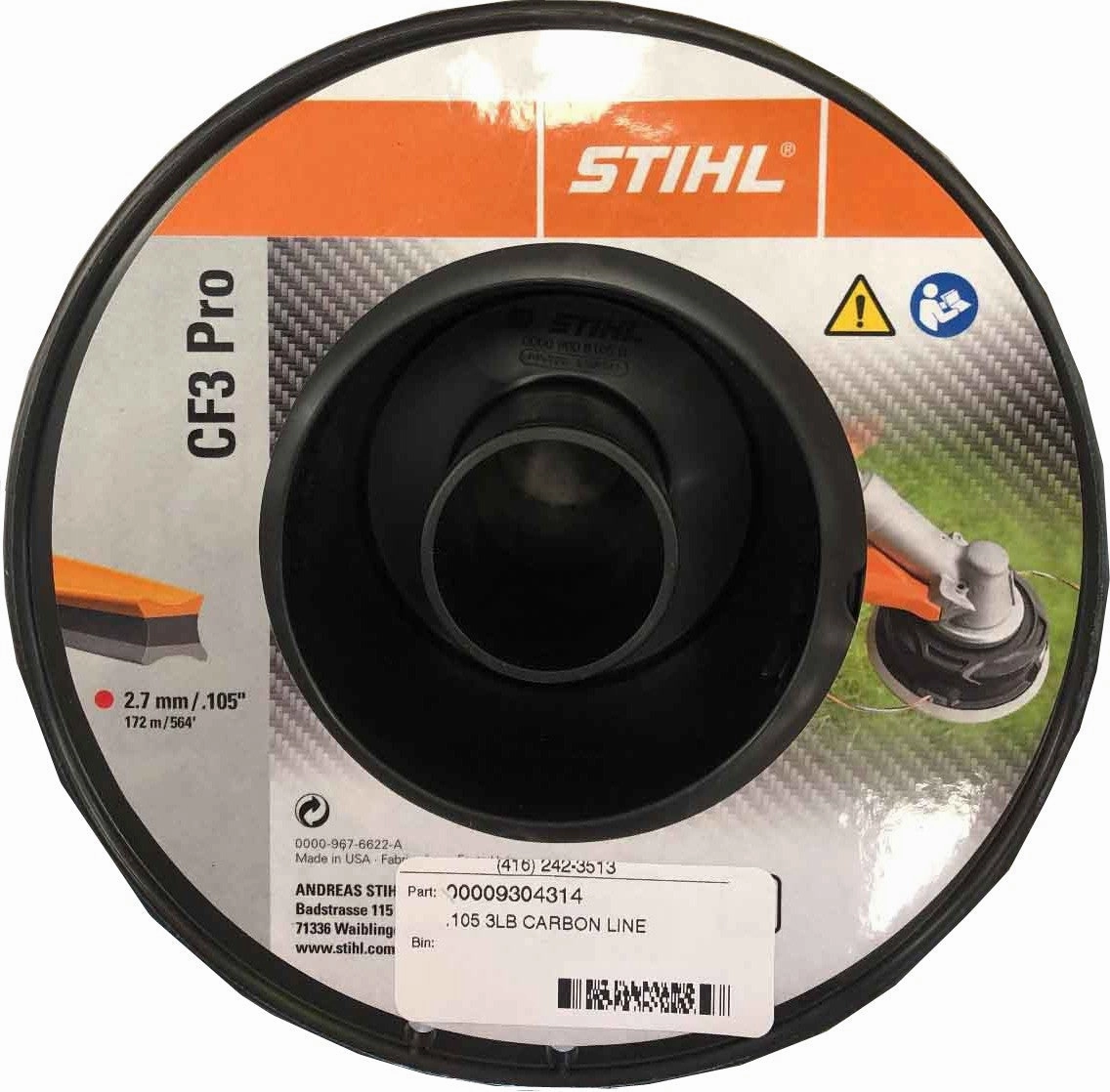 Stihl .105 Carbon Trimmer Line 3lb Roll