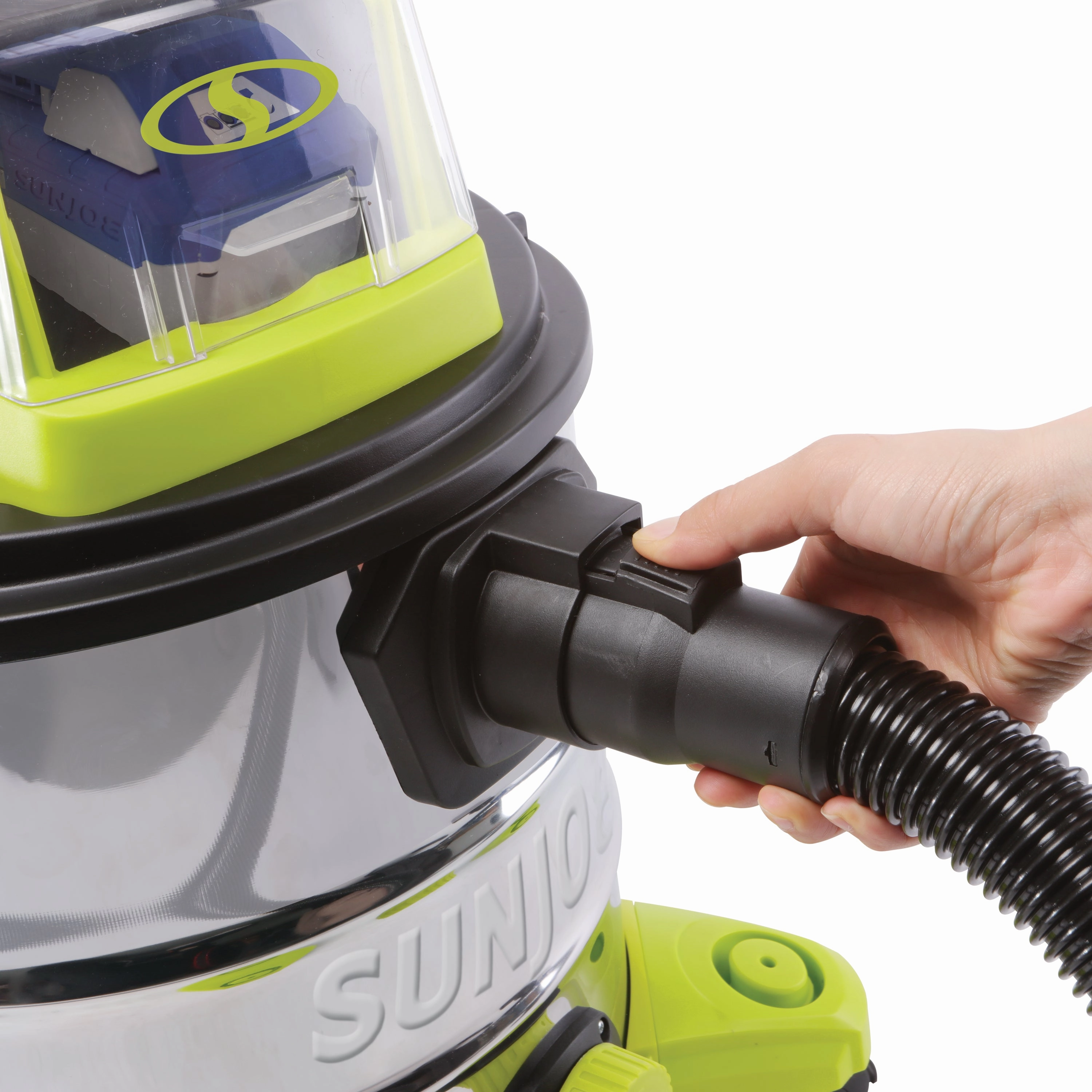 Sun Joe 24V-WDV6000 24-Volt* IONMAX Cordless Portable Stainless Steel Wet/Dry Vacuum Kit | 5.3 Gal | W/ 4.0-Ah Battery   Charger