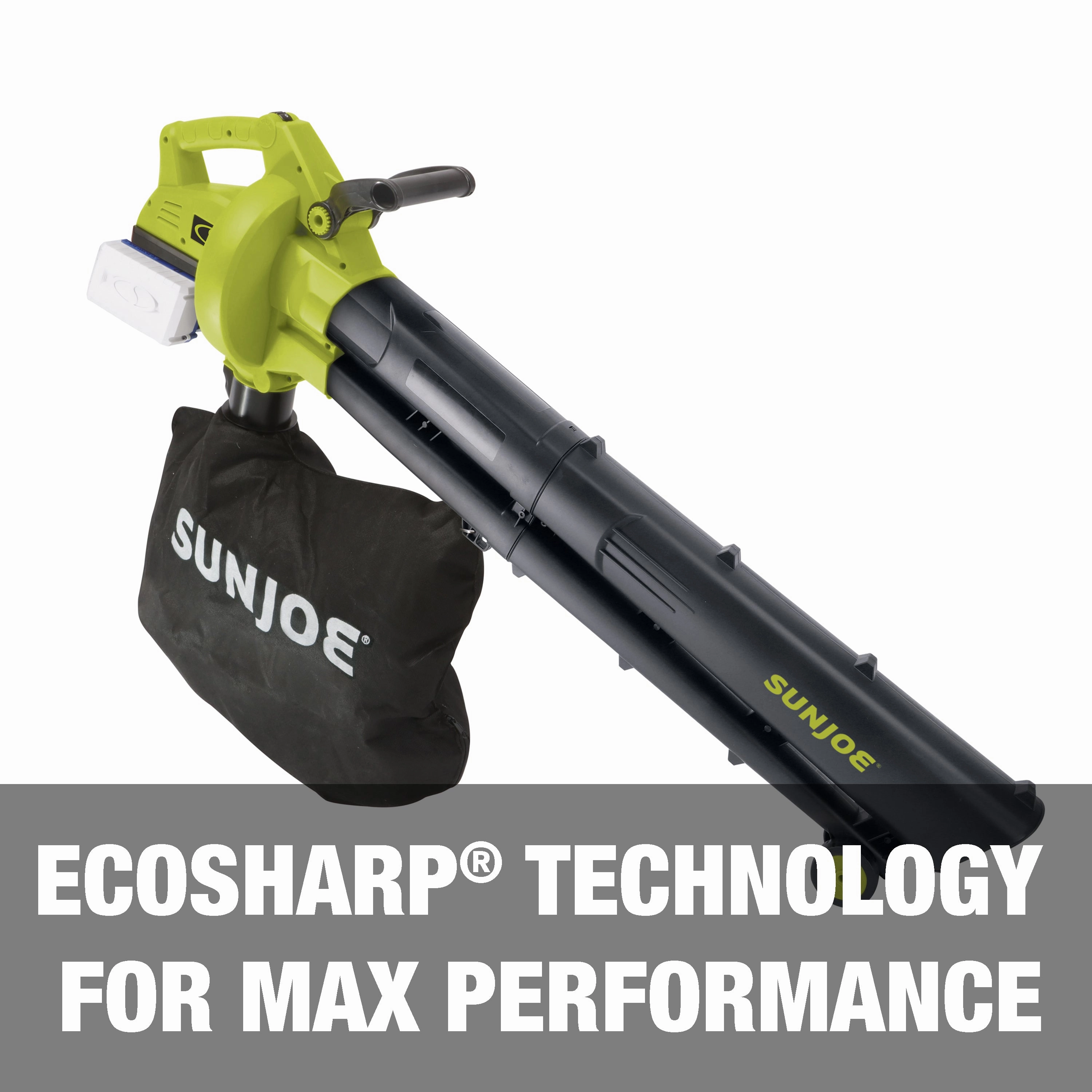 Sun Joe 24V-X2-BVM143-CT 48-Volt IONMAX Cordless Leaf Blower Vacuum Mulcher | 155-MPH | 388-CFM | Tool Only