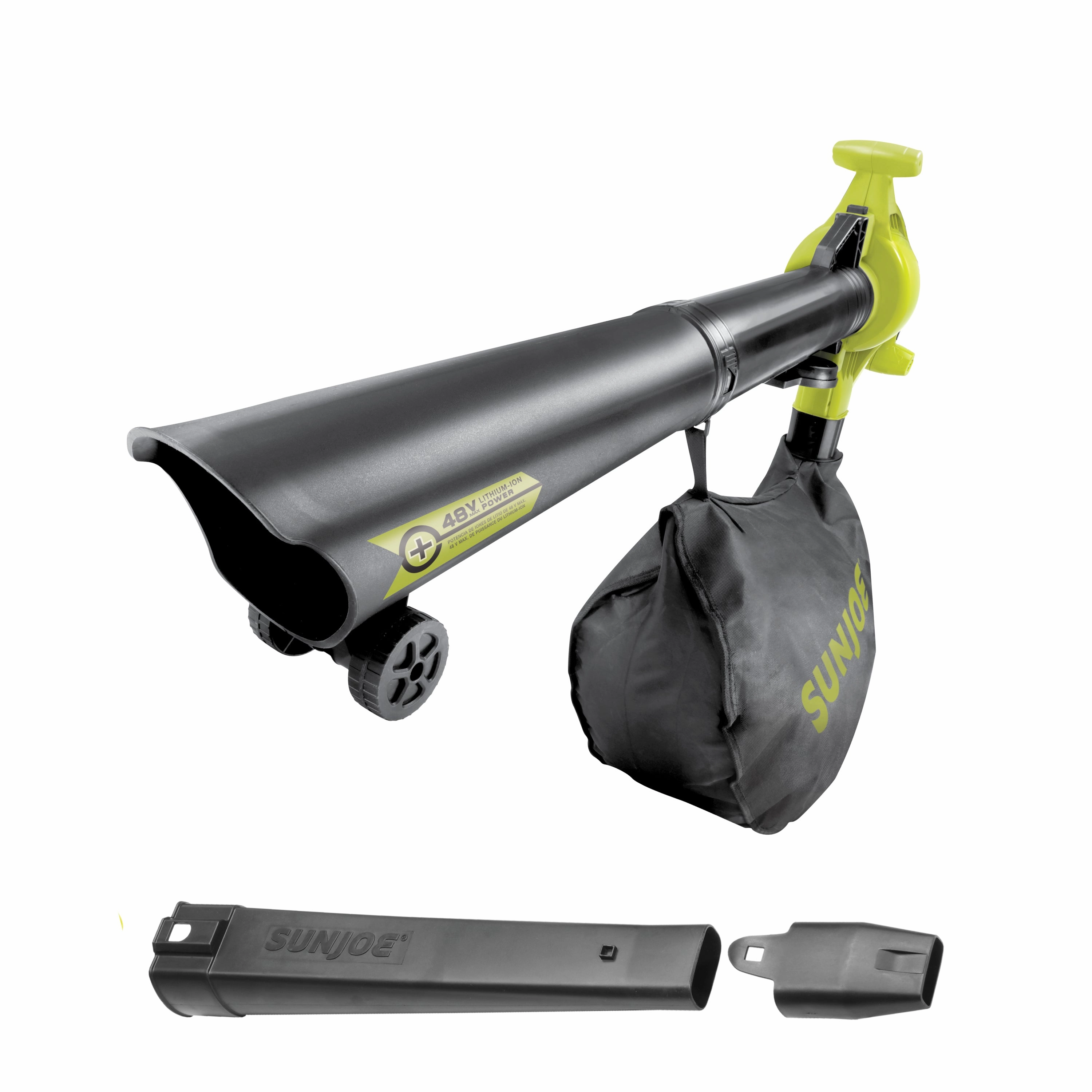 Sun Joe 24V-X2-BVM190-CT 48-Volt IONMAX Cordless Leaf Blower Vacuum Mulcher Kit | 190-MPH | 340-CFM | Tool Only
