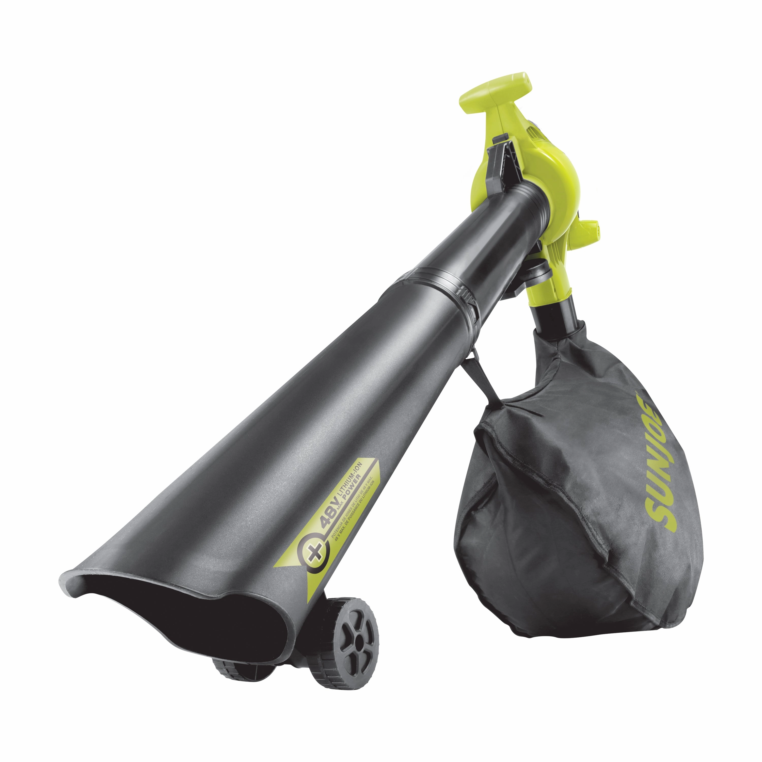 Sun Joe 24V-X2-BVM190-CT 48-Volt IONMAX Cordless Leaf Blower Vacuum Mulcher Kit | 190-MPH | 340-CFM | Tool Only