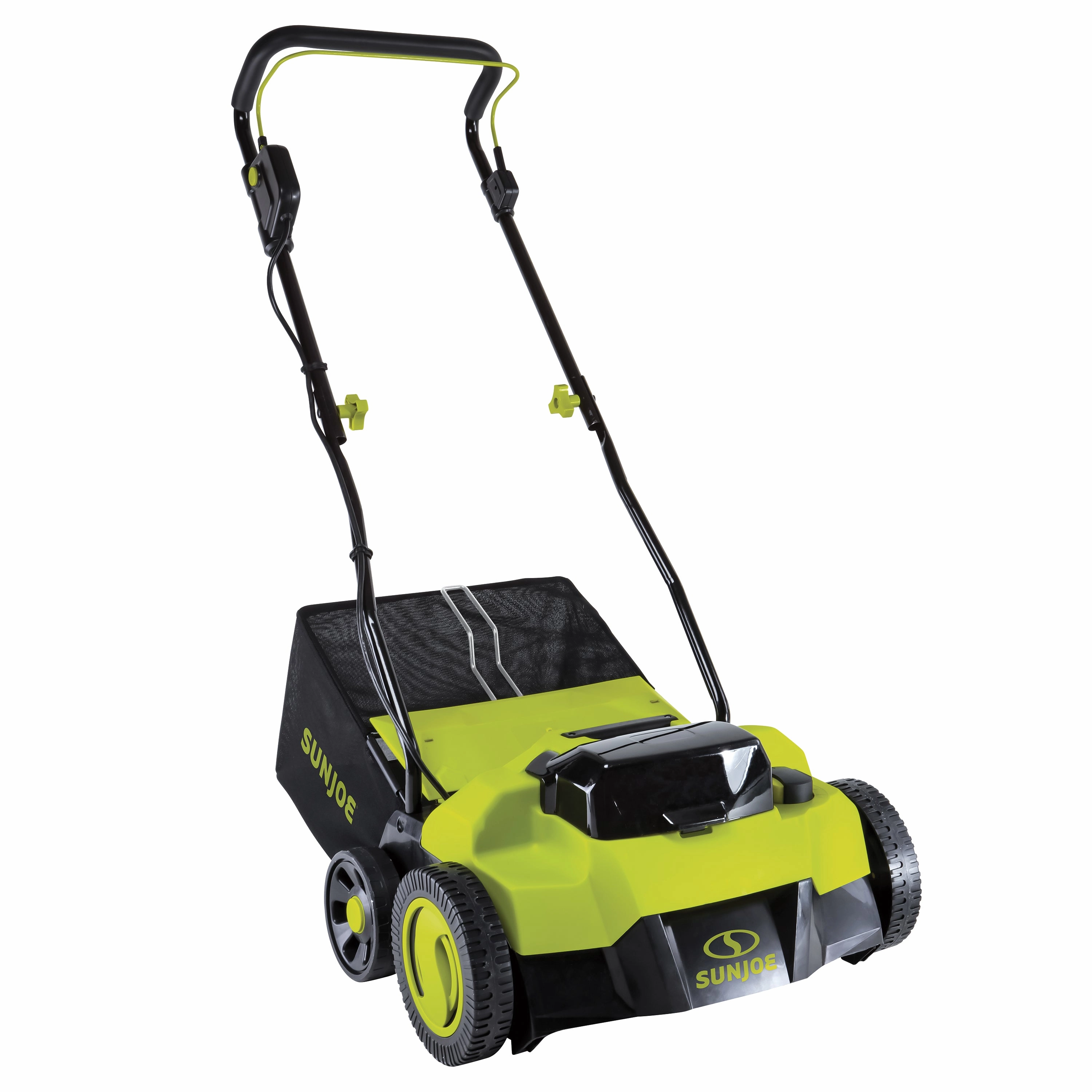 Sun Joe 24V-X2-DTS15 48-Volt* IONMAX Cordless Scarifier   Dethatcher | 5-Depth Positions | 15-inch | Brushless Motor | W/ 2 x 4.0-Ah Batteries   Charger