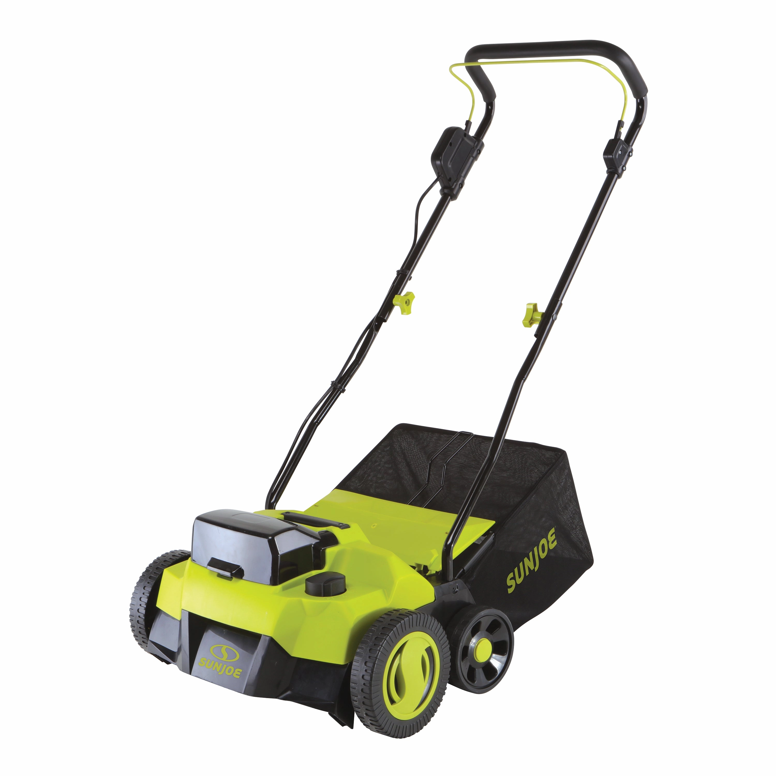 Sun Joe 24V-X2-DTS15 48-Volt* IONMAX Cordless Scarifier   Dethatcher | 5-Depth Positions | 15-inch | Brushless Motor | W/ 2 x 4.0-Ah Batteries   Charger