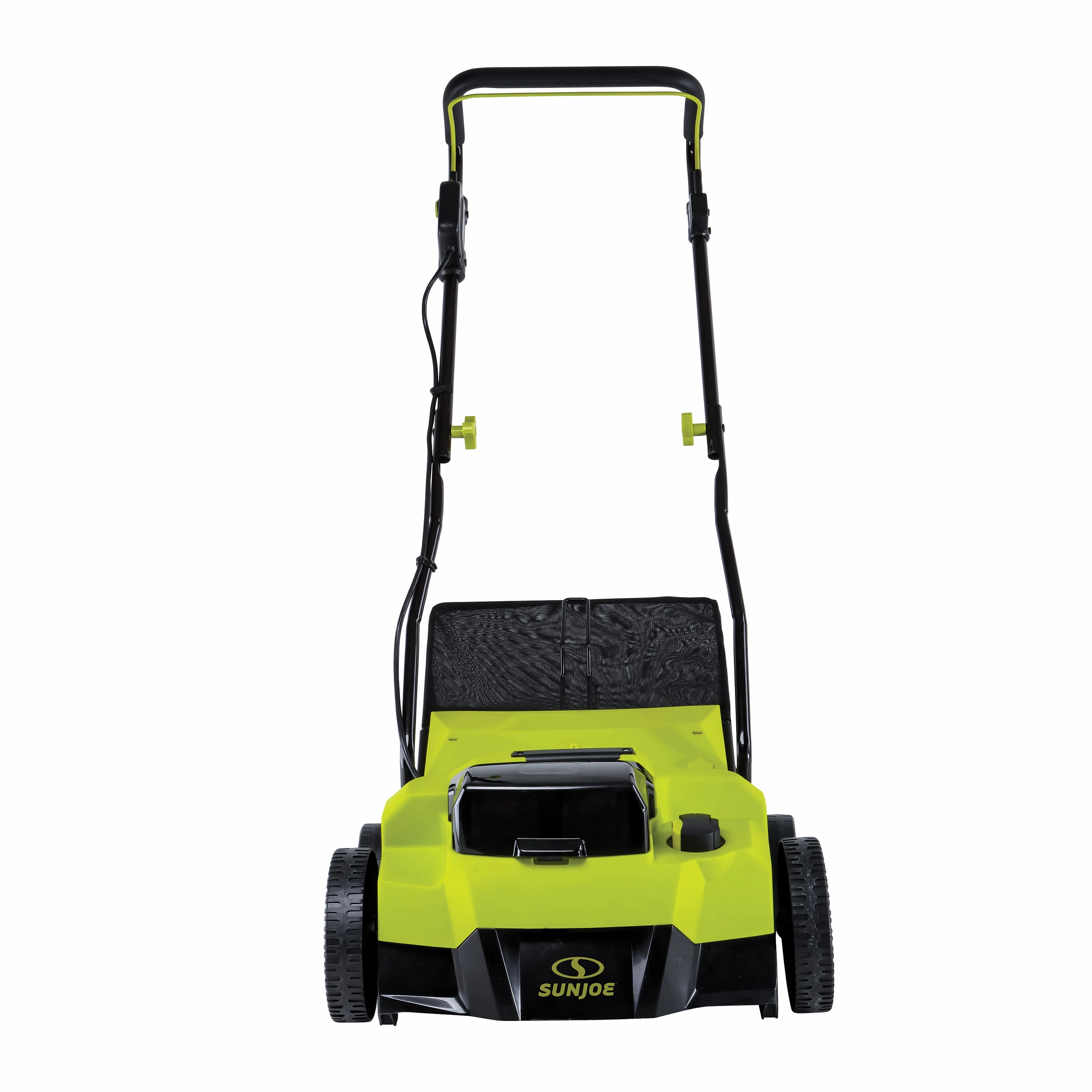 Sun Joe 24V-X2-DTS15 48-Volt* IONMAX Cordless Scarifier   Dethatcher | 5-Depth Positions | 15-inch | Brushless Motor | W/ 2 x 4.0-Ah Batteries   Charger