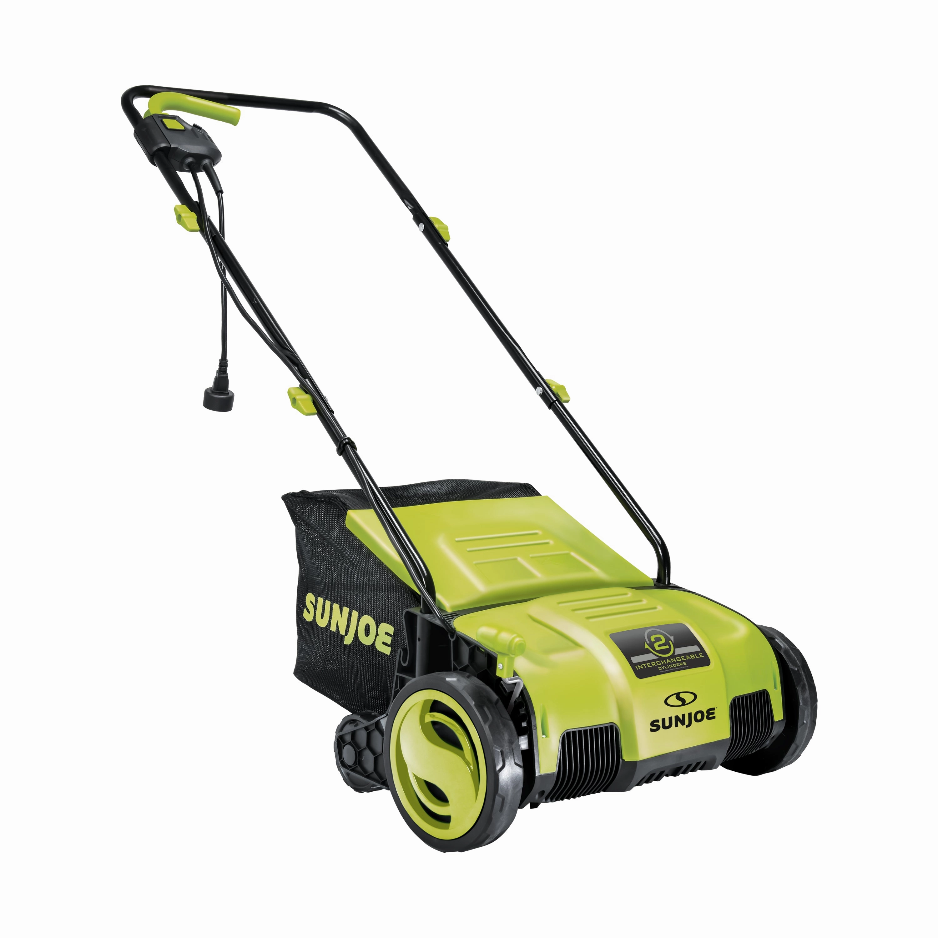 Sun Joe AJ798E Electric Lawn Dethatcher   Scarifier W/ Collection Bag | 12.6-inch | 12-Amp | AirBoost Technology