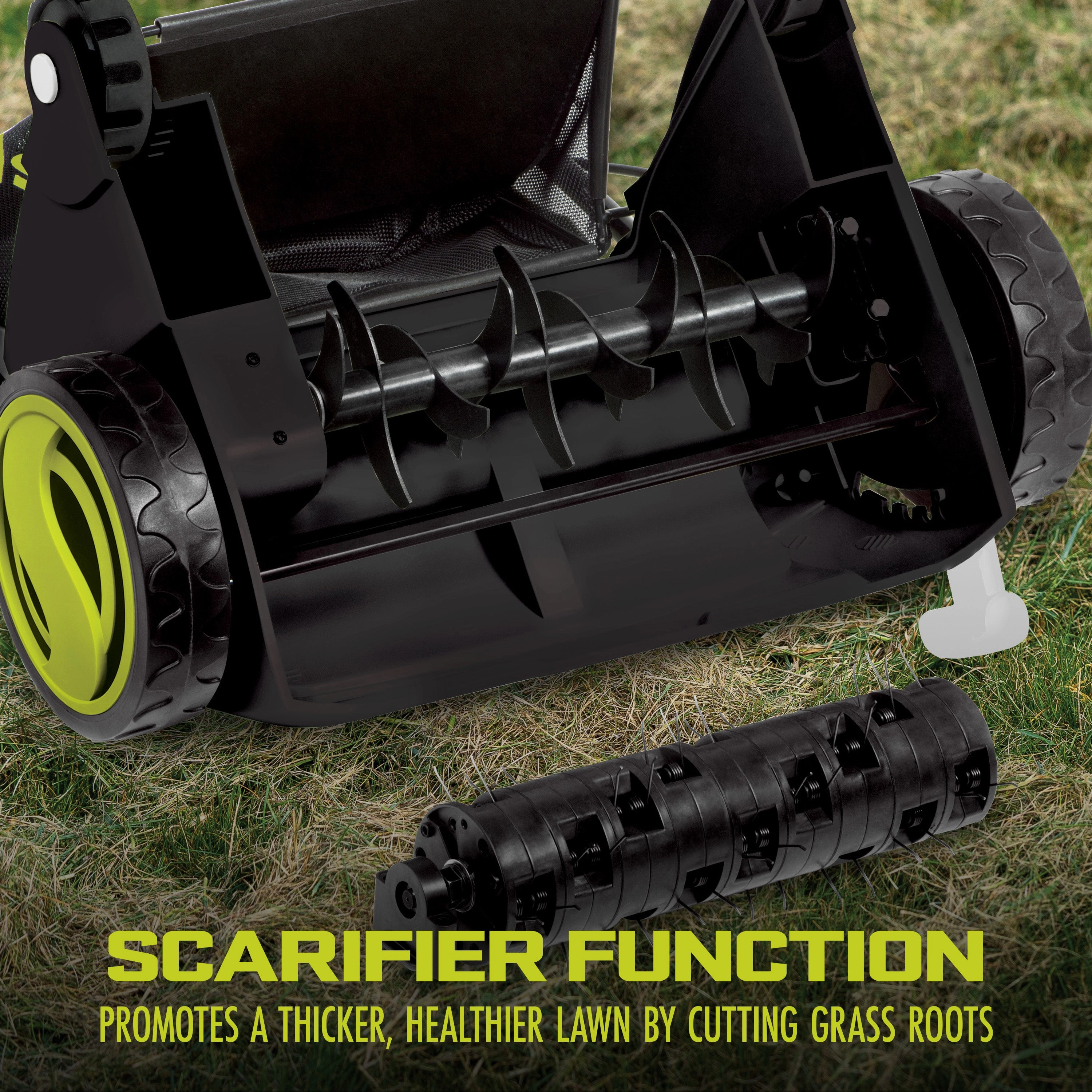 Sun Joe AJ801E Electric Lawn Dethatcher   Scarifier W/ Collection Bag | 12.6-inch | 12-Amp