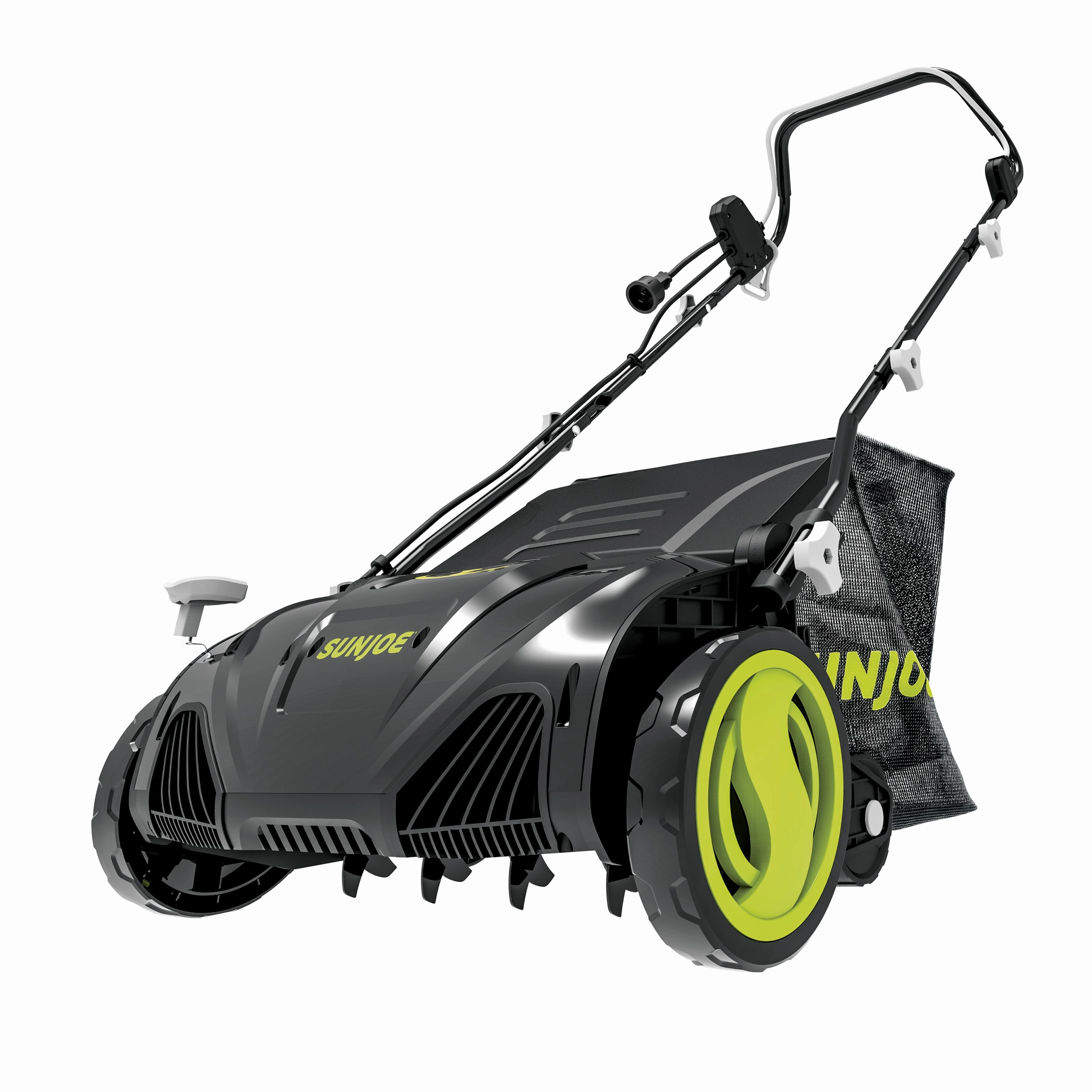 Sun Joe AJ805E Electric Lawn Dethatcher   Scarifier W/ Collection Bag | 15-inch | 13-Amp
