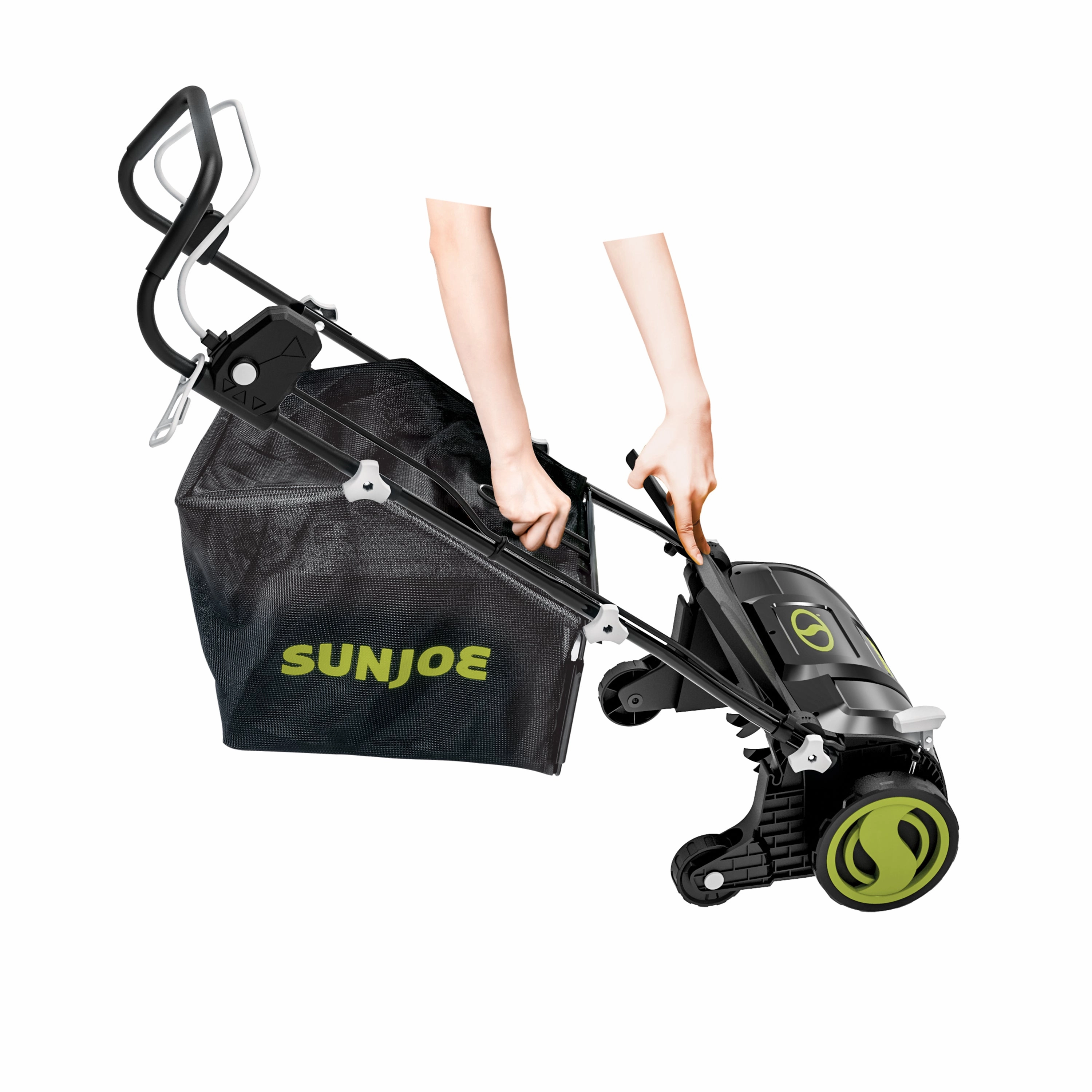 Sun Joe AJ805E Electric Lawn Dethatcher   Scarifier W/ Collection Bag | 15-inch | 13-Amp