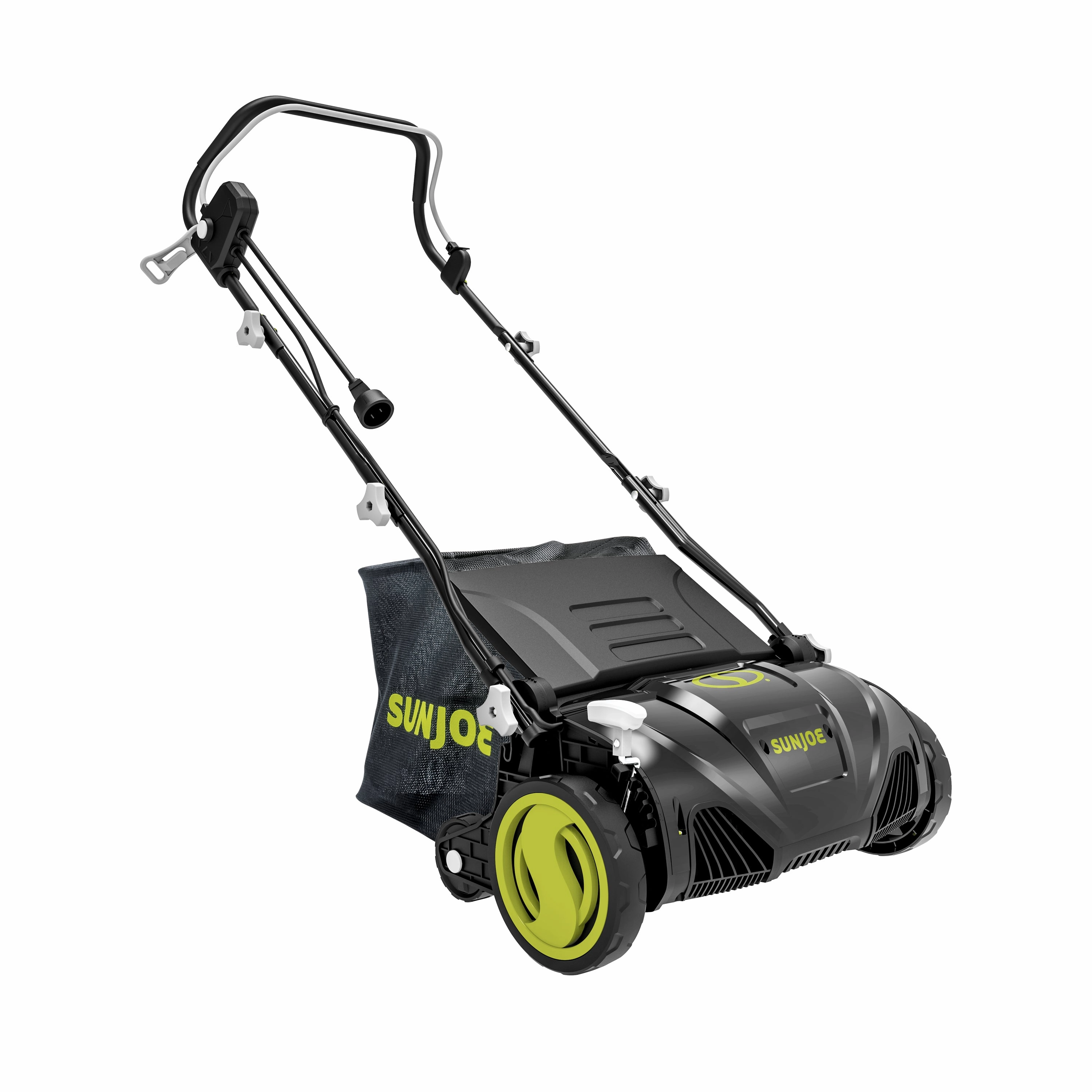 Sun Joe AJ805E Electric Lawn Dethatcher   Scarifier W/ Collection Bag | 15-inch | 13-Amp