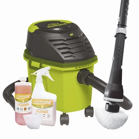 Sun Joe CLEAN-BDL Home Cleaning Bundle | W/ Wet/Dry Vacuum. 24-Volt Power Scrubber. and Multi-Surface Cleaner