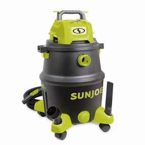 Sun Joe SWD12000 HEPA Filtration Wet/Dry Shop Vacuum w/ Cleaning Attachments | 12-Gal | 1200-Watt | 6.5 Peak HP | For Home. Workshops. Pet hair & Auto Use