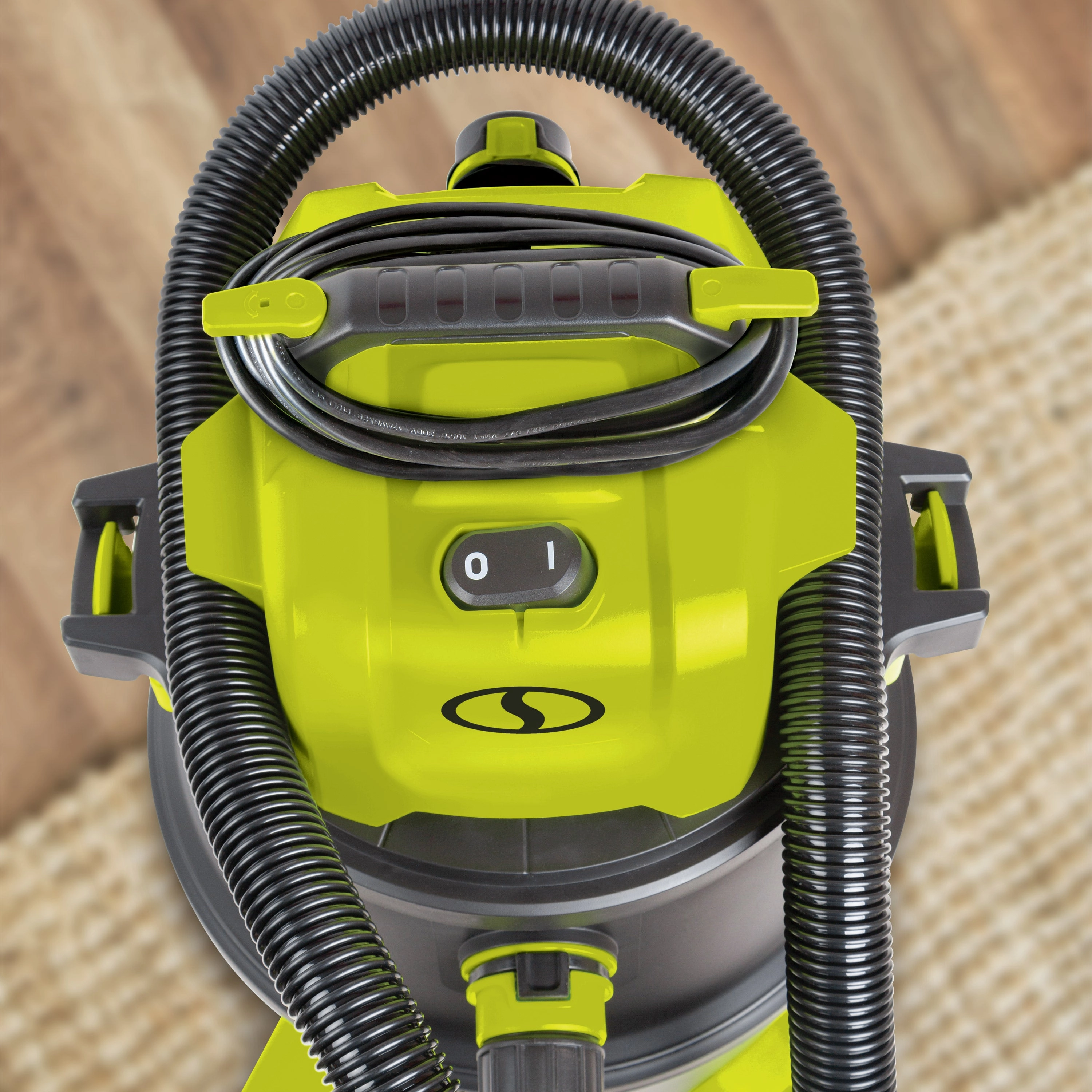 Sun Joe SWD12000 HEPA Filtration Wet/Dry Shop Vacuum w/ Cleaning Attachments | 12-Gal | 1200-Watt | 6.5 Peak HP | For Home. Workshops. Pet hair & Auto Use