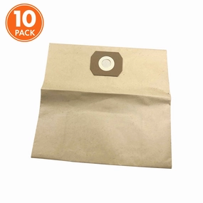 Sun Joe SWD-8GB-10PK Universal Replacement Paper Filter Bag for SWD8000 Wet / Dry Vacuum and Others | 10 Pack