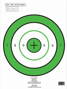 The MTS-1BG Target Sheets (Set of 50 target sheets)