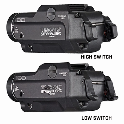 TLR-10 Gun Light with Ambidextrous Rear Switch Options