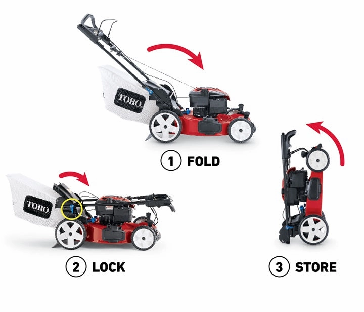 Toro 21465 Lawnmower Recycler 22 Self Propelled with Recoil Start and Smart Stow