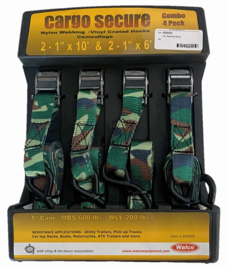Walco Ratchet Strap 4 Pack - Camoflauge