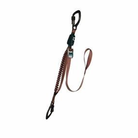 Yates Rappel Master Adjustable Lanyard w/Shock Stop and DMM Captive Eye Carabiners - Terra